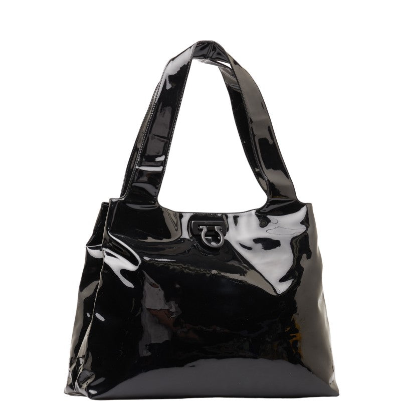 Salvatore Ferragamo Patent Leather Tote Bag Tote Bag Leather AU-21 7735 in Good condition