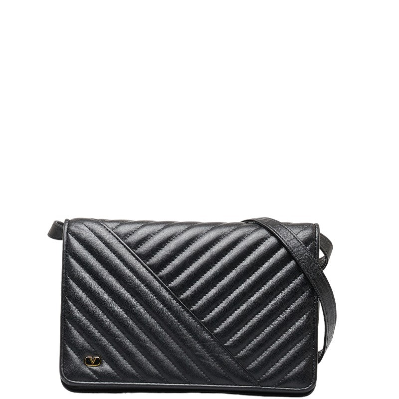 Valentino Leather Quilted Clutch Bag