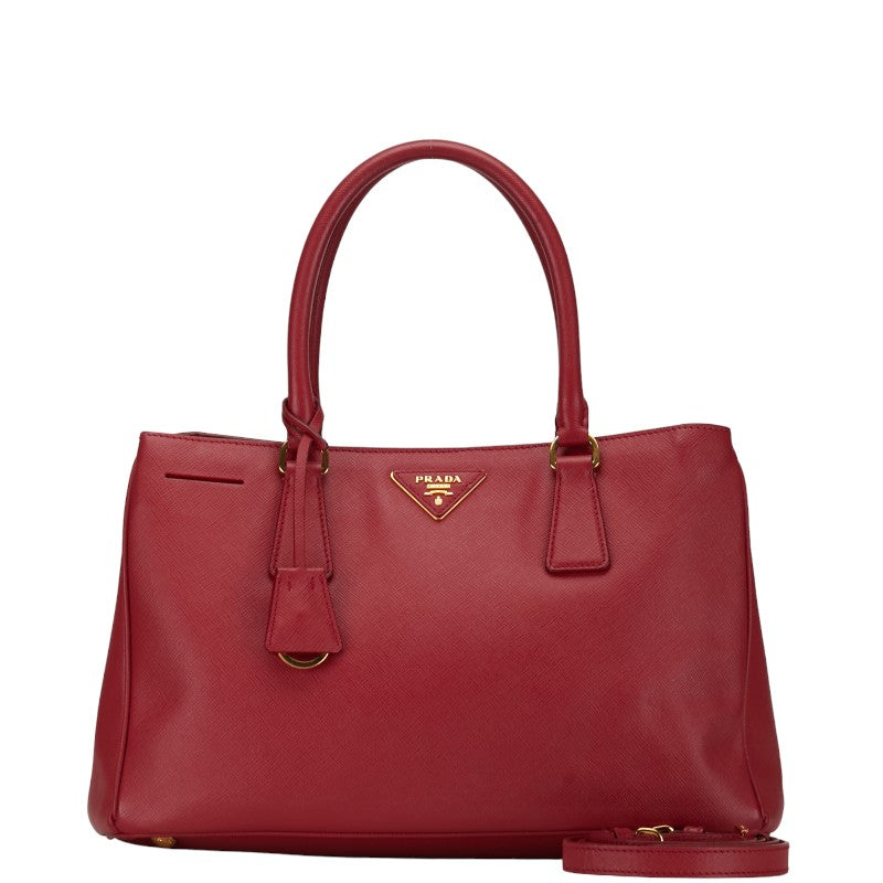 Prada Saffiano Galleria Handbag Leather Handbag in Good condition