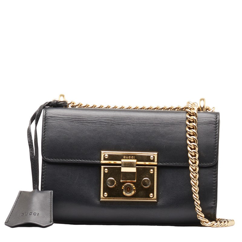 Gucci Leather Chain Shoulder Bag 409487