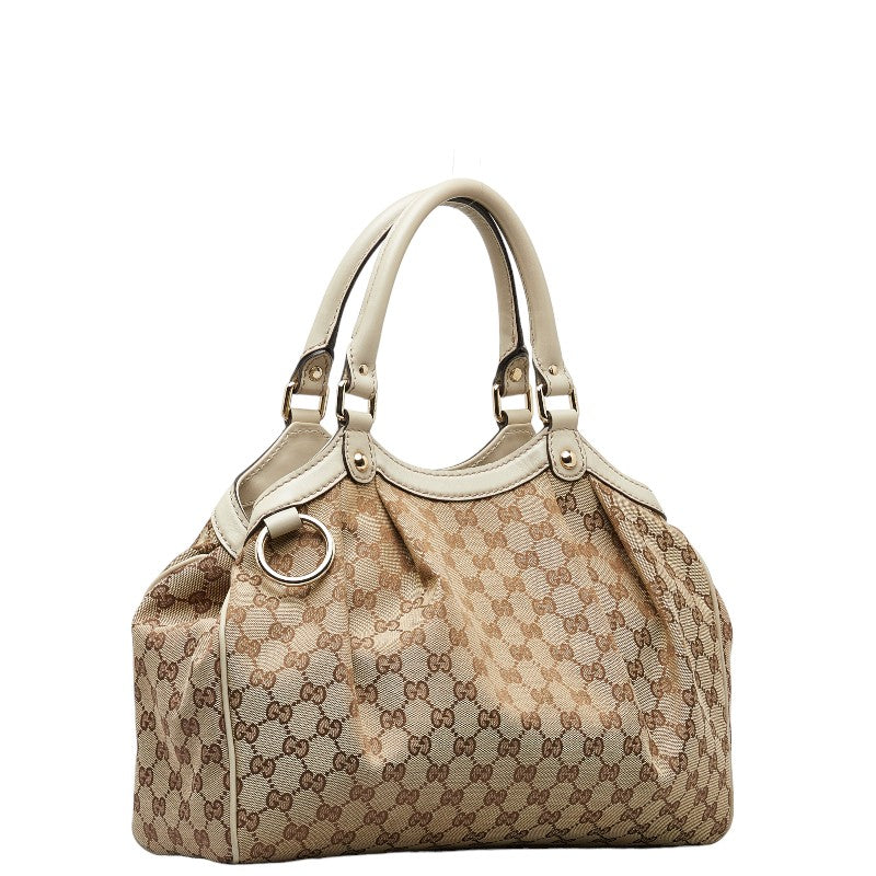 Gucci GG Canvas Sukey Handbag  Canvas Tote Bag 211944 in Good condition