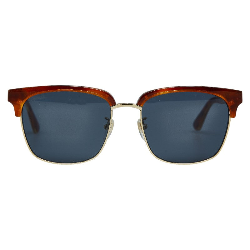 Gucci GG0382S Plastic Sunglasses Brown Blue