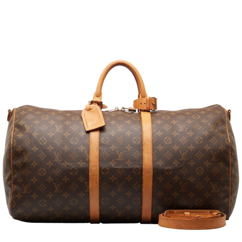 Louis Vuitton Monogram Keepall Bandouliere 55 Travel Bag Canvas M41424 in Good condition