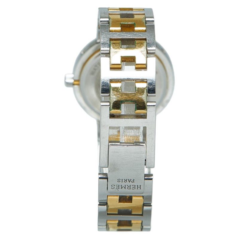 Hermes Clipper Quartz Watch Stainless Steel