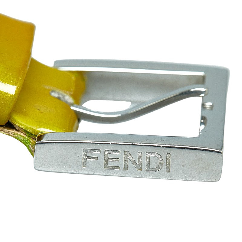 Fendi FF Logo Quartz Watch Stainless Steel Enamel 012-4000L-024 in Very Good Condition