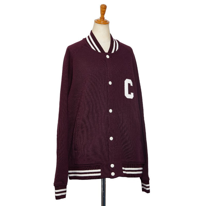 Celine Cotton Teddy Jacket Bordeaux L