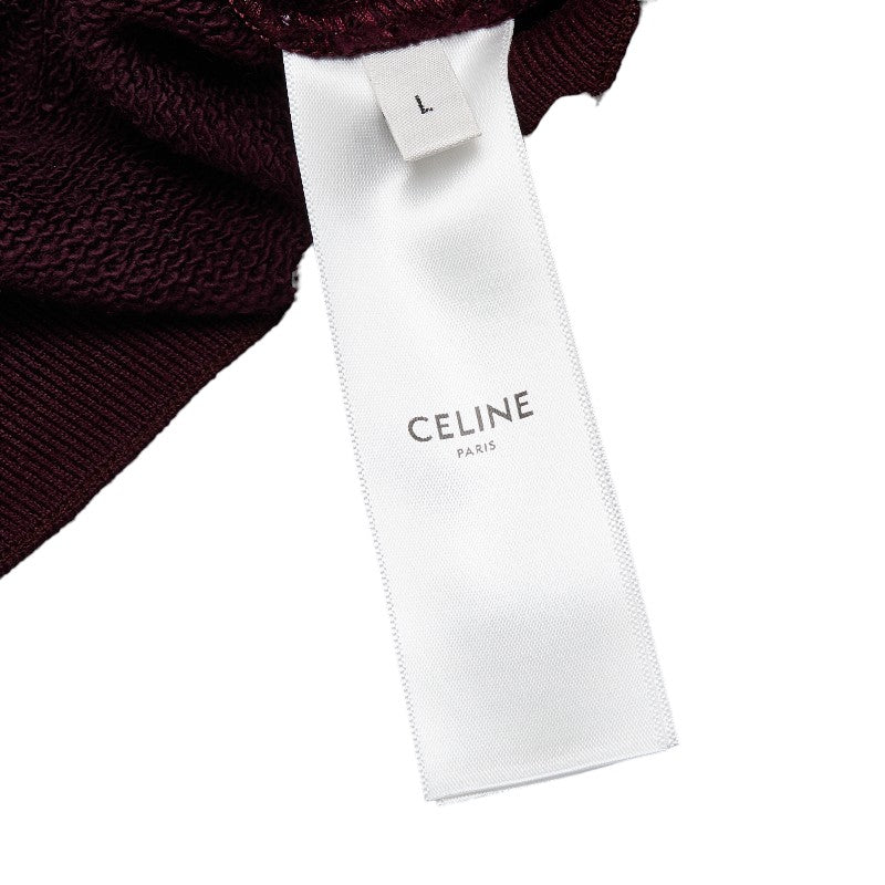 Celine Cotton Teddy Jacket Bordeaux L