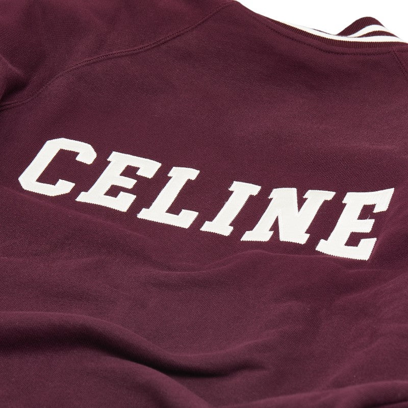 Celine Cotton L Teddy Jacket College Logo Varsity Blouson 2Y815345F in Great Condition