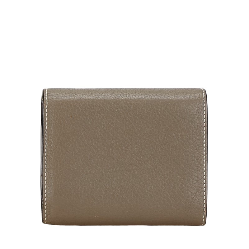 Celine Small Folded Multifunction Leather Trifold Wallet in Very Good Condition