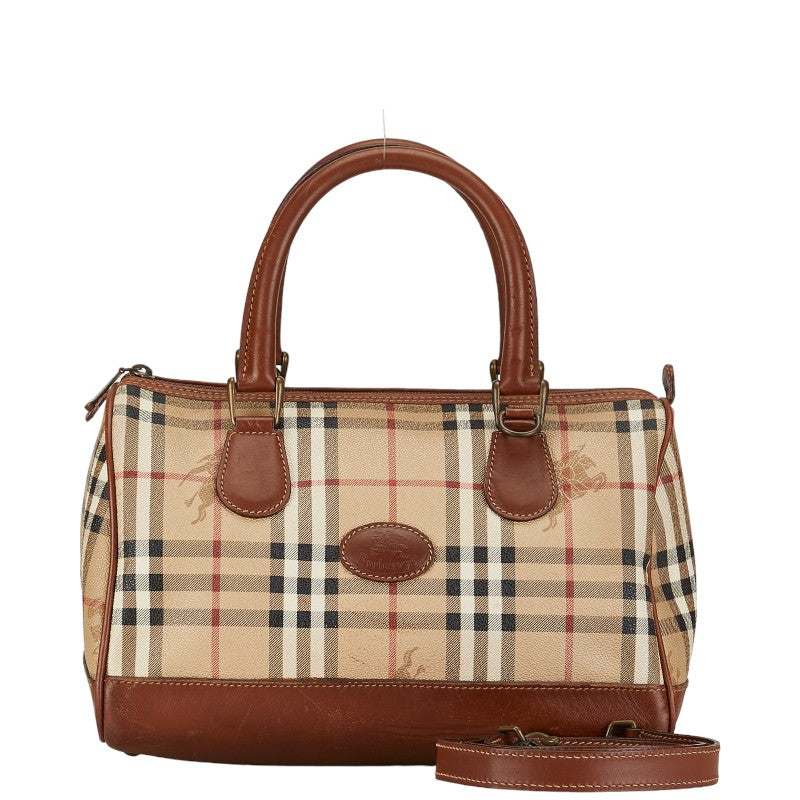 Burberry Haymarket Check Canvas Handbag Canvas Handbag in Good condition
