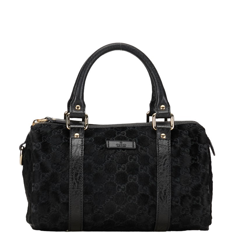 Gucci Mini Boston Bag Leather Handbag 193604 in Good condition