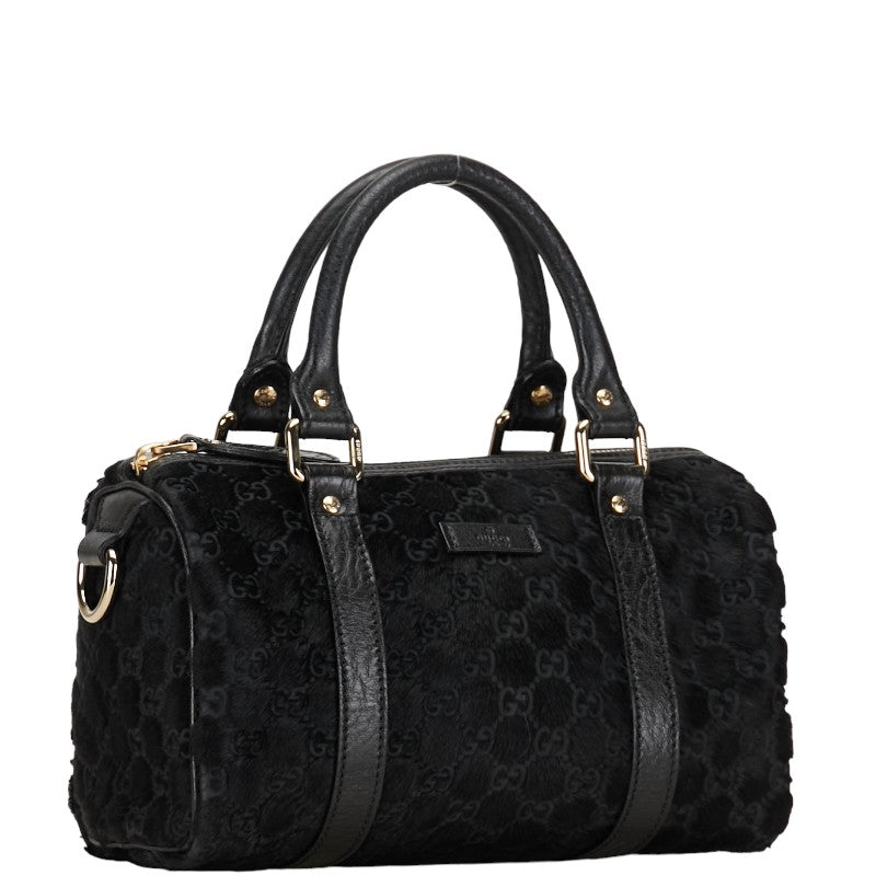 Gucci Mini Boston Bag Leather Handbag 193604 in Good condition