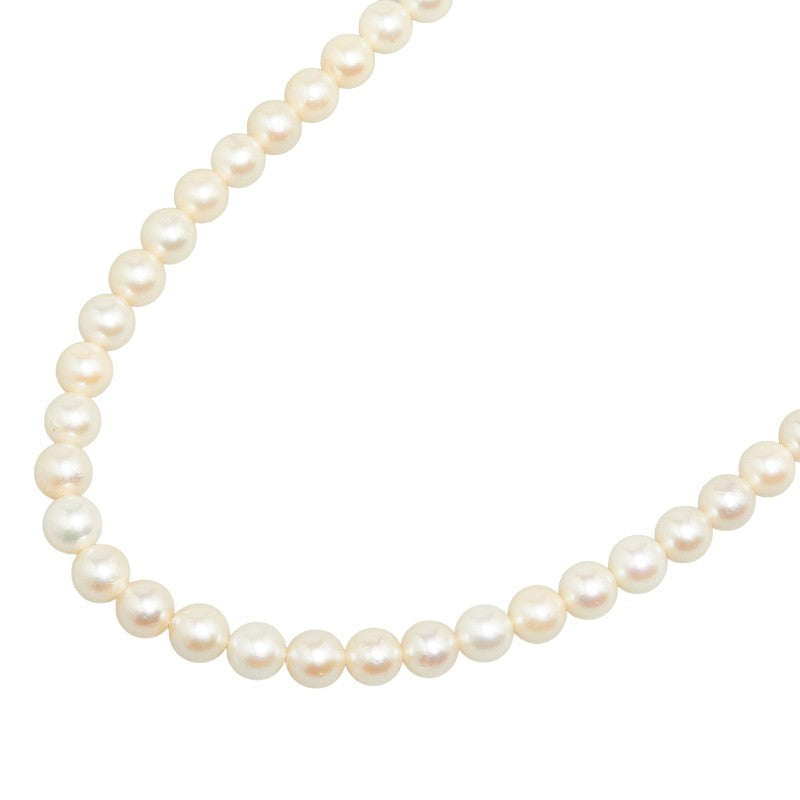 SV925 Silver Akoya Pearl 6.5-7mm Necklace in Great Condition