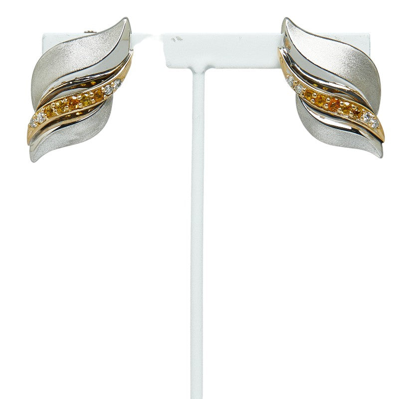 [LuxUness] 18K Sapphire Clip On Earrings Metal Earrings in Good condition