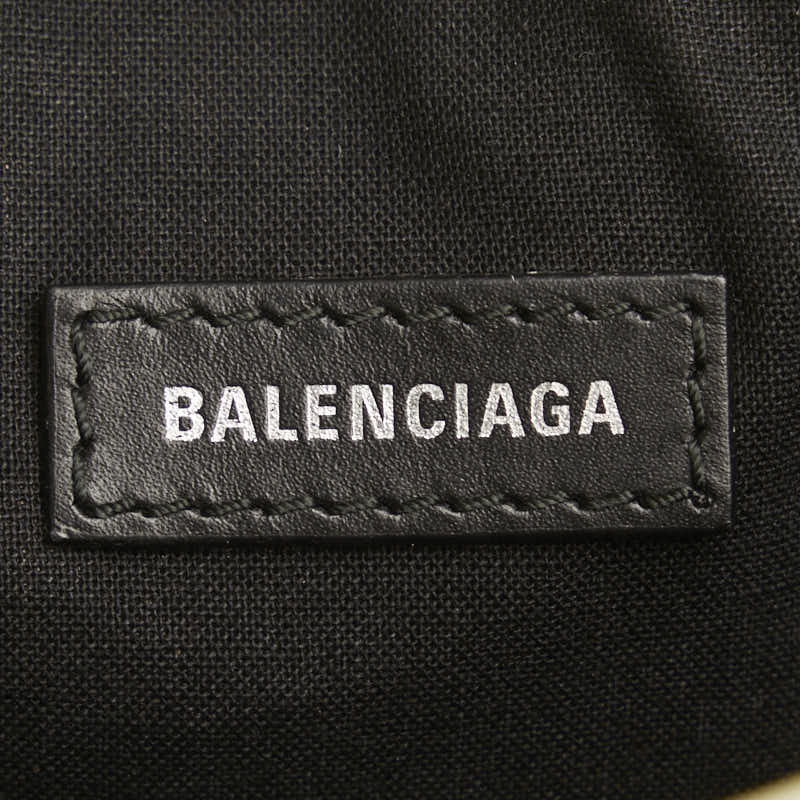 Balenciaga Canvas Leather Navy Pochette Shoulder Bag 339937