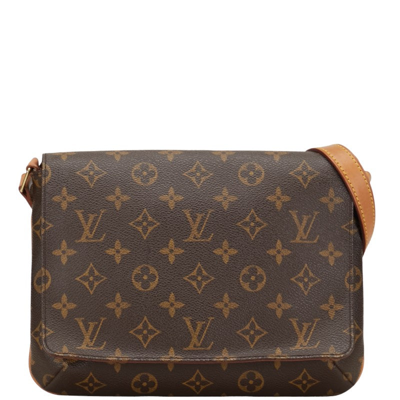 Louis Vuitton Monogram Musette Tango Short Shoulder Bag M51257 Brown PVC Leather in Very Good Condition