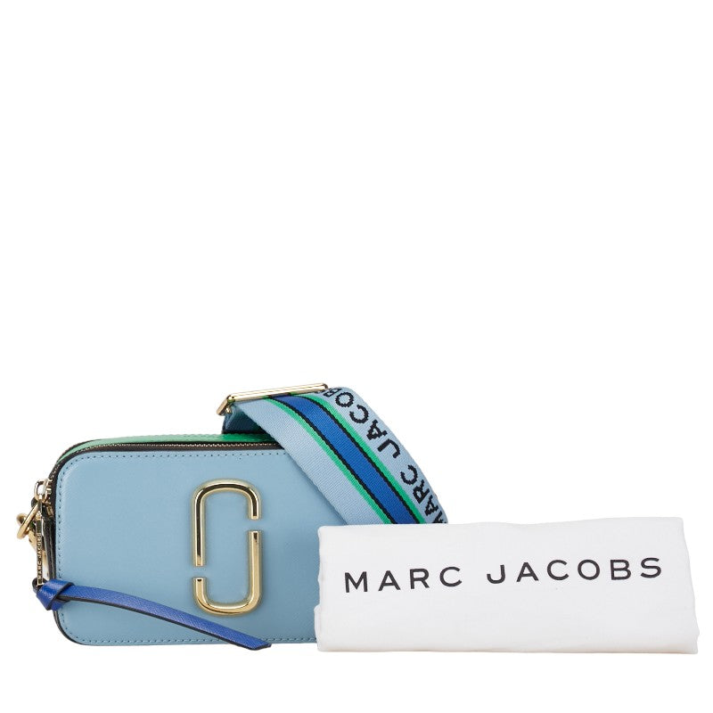 Marc Jacobs Leather Snapshot Crossbody Bag Blue Green in Great Condition