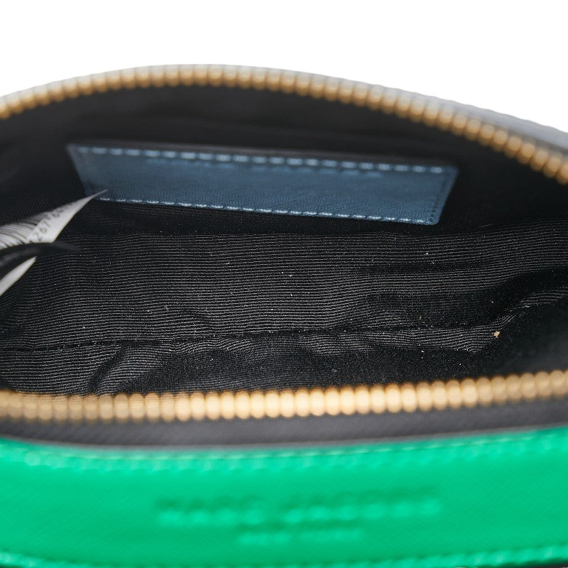 Marc Jacobs Leather Snapshot Crossbody Bag Blue Green in Great Condition