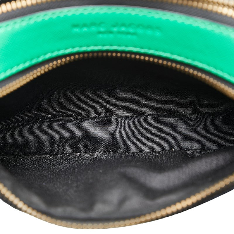 Marc Jacobs Leather Snapshot Crossbody Bag Blue Green in Great Condition