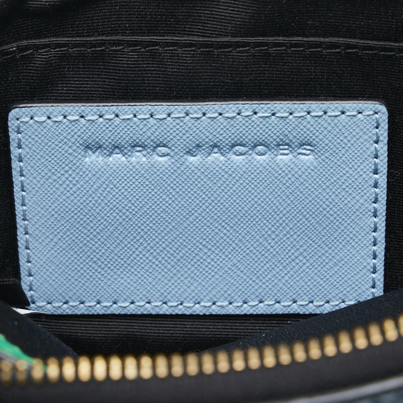 Marc Jacobs Leather Snapshot Crossbody Bag Blue Green in Great Condition