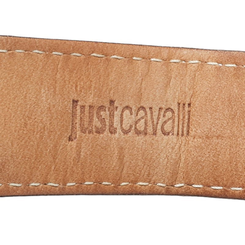 Just Cavalli 1G064 Quartz Watch Stainless Steel Leather Brown Dial