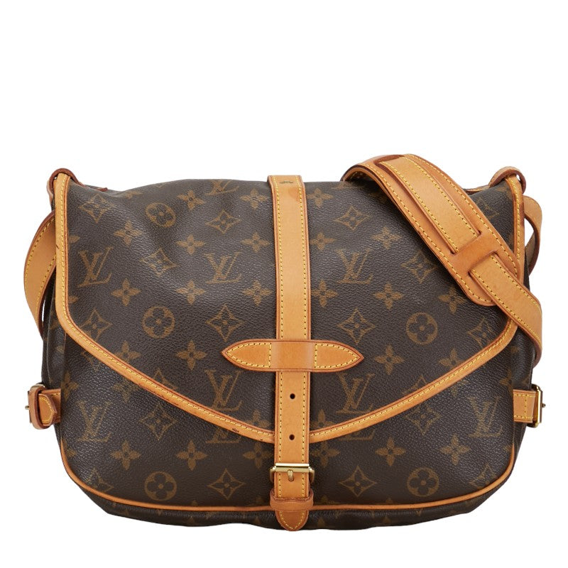 Louis Vuitton Saumur 30 Canvas Shoulder Bag M42256 in Good condition