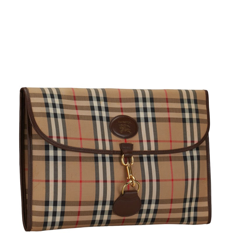 Burberry Haymarket Check Clutch Bag  Canvas Clutch Bag in Good condition