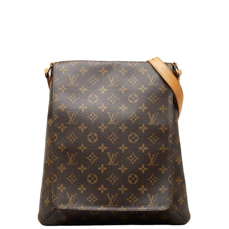 Louis Vuitton Monogram Musette Shoulder Bag M51256 Brown PVC Leather