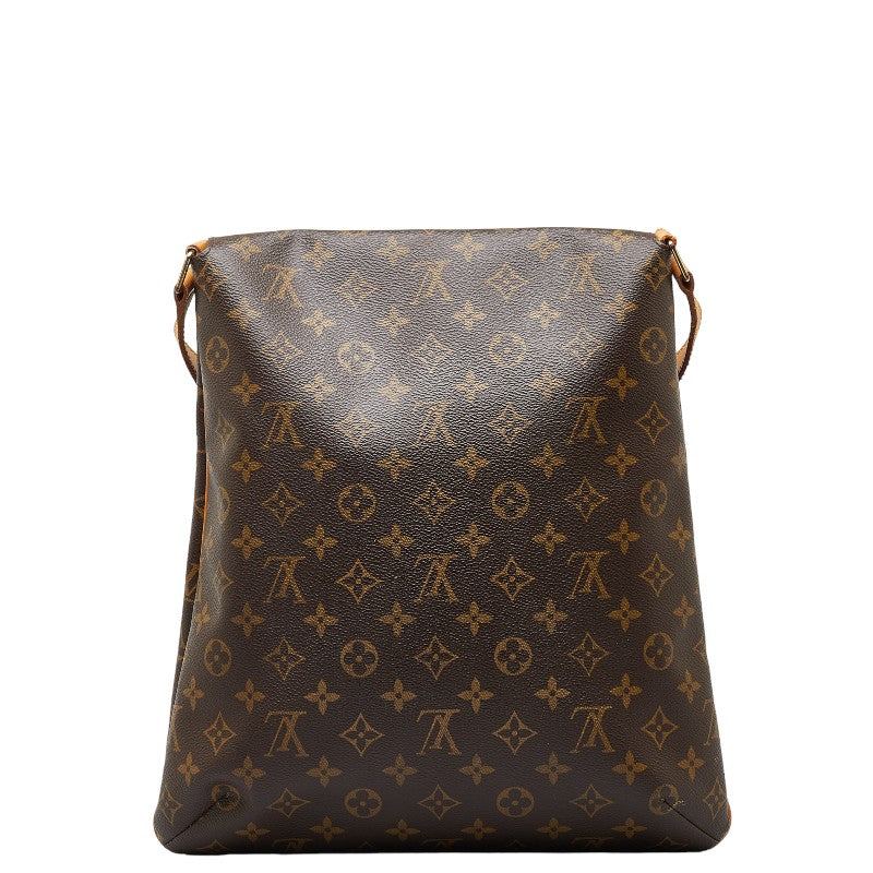 Louis Vuitton Monogram Musette Shoulder Bag M51256 Brown PVC Leather