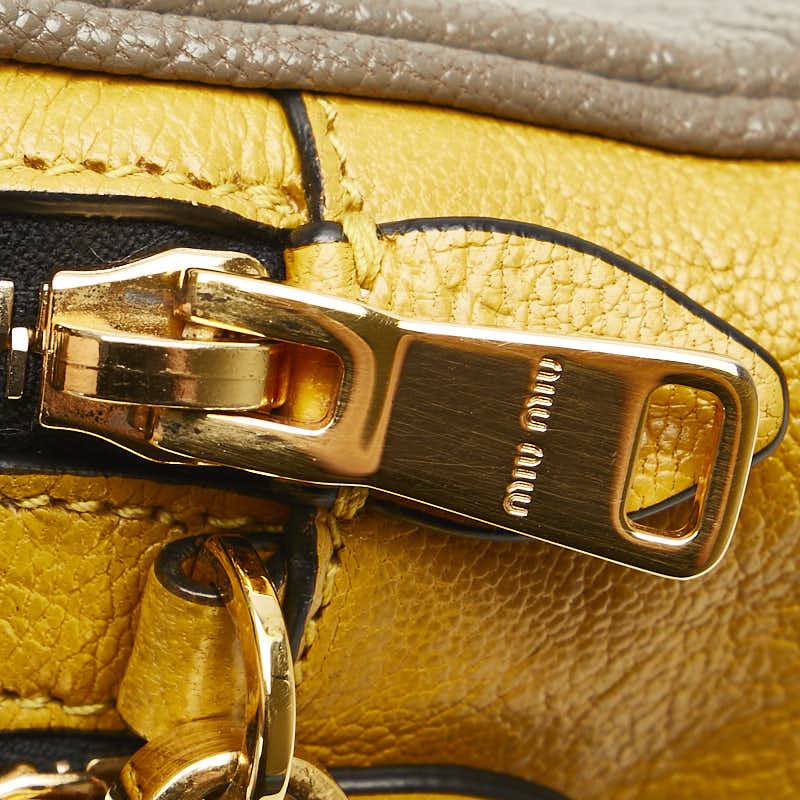 Miu Miu Leather Logo Shoulder Bag