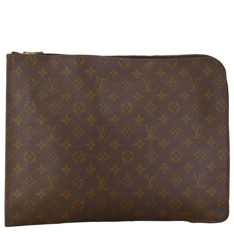 Louis Vuitton Posh Documents Clutch Bag Canvas Clutch Bag M53456 in Good condition