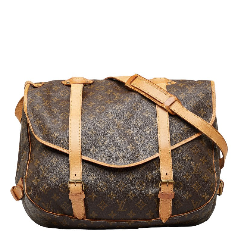 Louis Vuitton Saumur 43 Canvas Shoulder Bag M42252 in Good condition