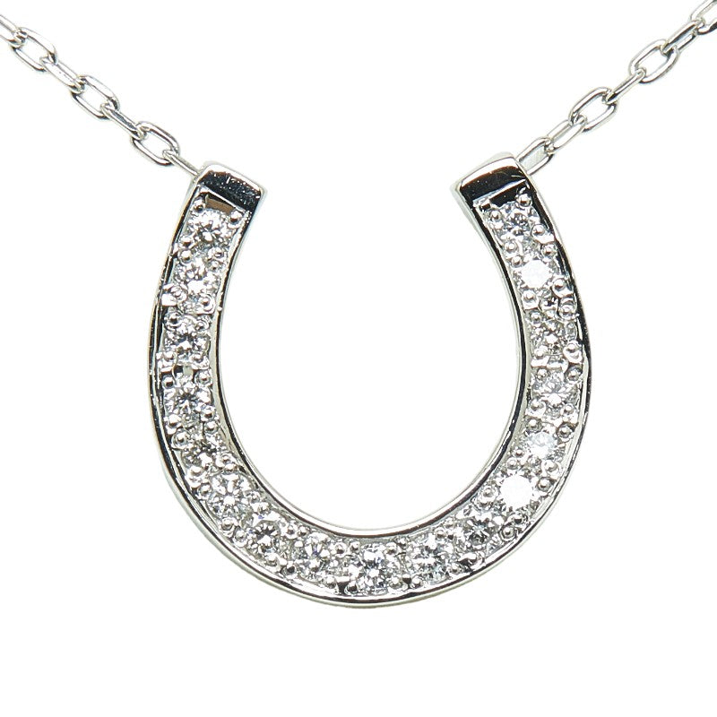 Other Platinum & Diamond Horseshoe Necklace  Metal Necklace in Excellent condition