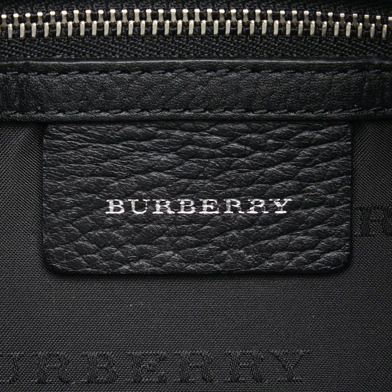 Burberry Nova Check Nylon Leather Shoulder Bag in Very Good Condition