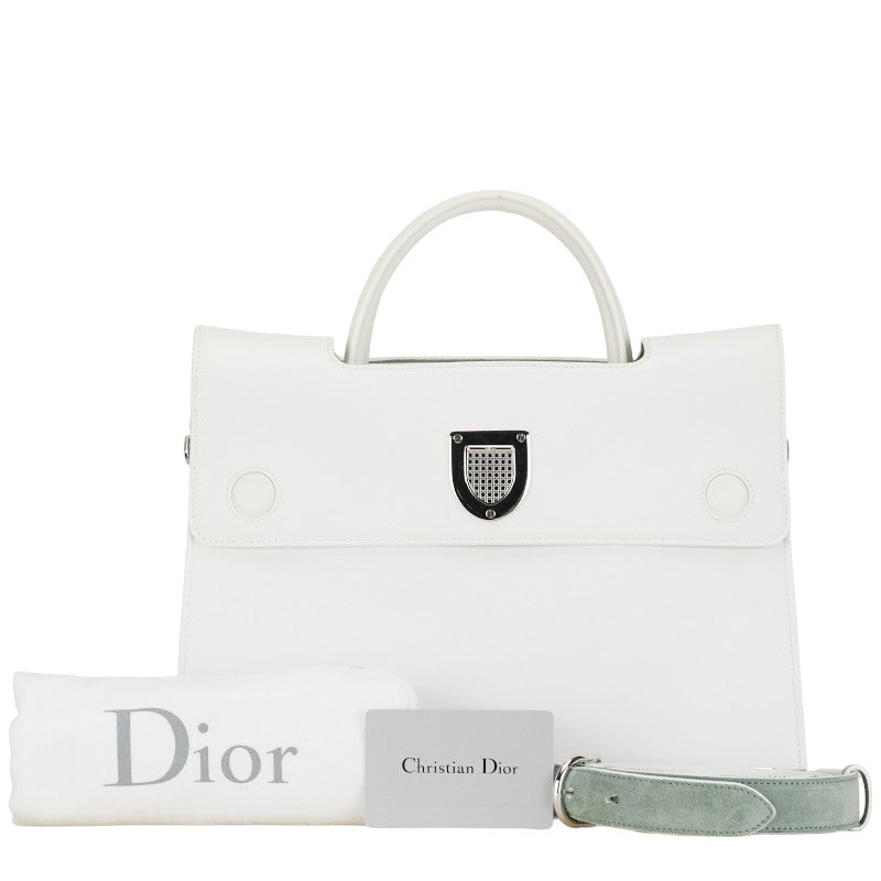 Dior Ever 2WAY Leather Handbag White