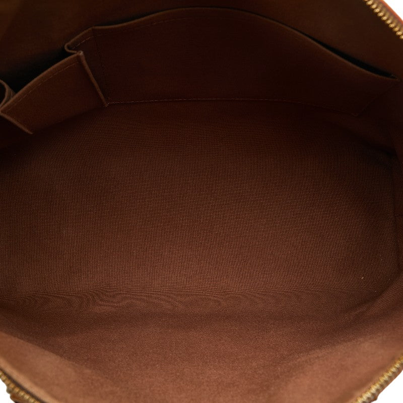 Louis Vuitton Monogram Lockit Handbag Brown