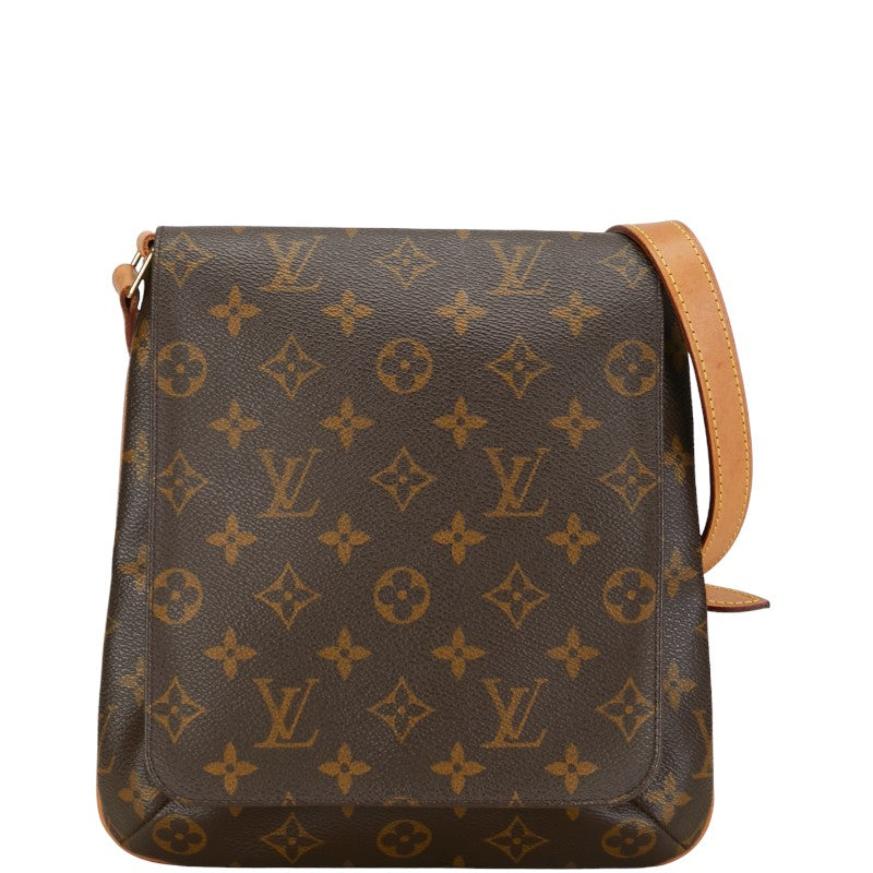 Louis Vuitton Monogram Musette Salsa Short Shoulder Bag M51258 Brown PVC Leather in Very Good Condition