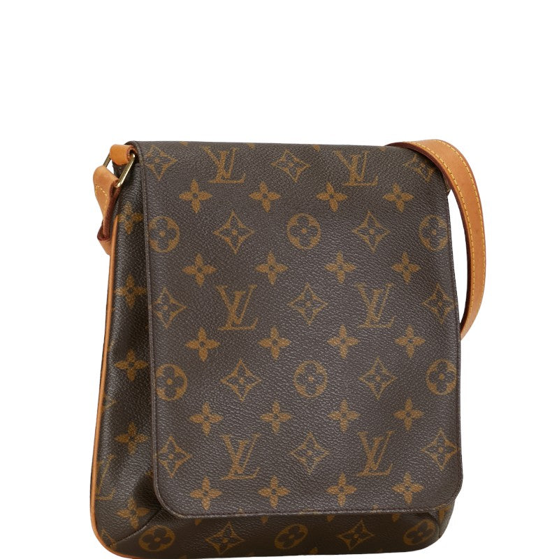 Louis Vuitton Monogram Musette Salsa Short Shoulder Bag M51258 Brown PVC Leather in Very Good Condition