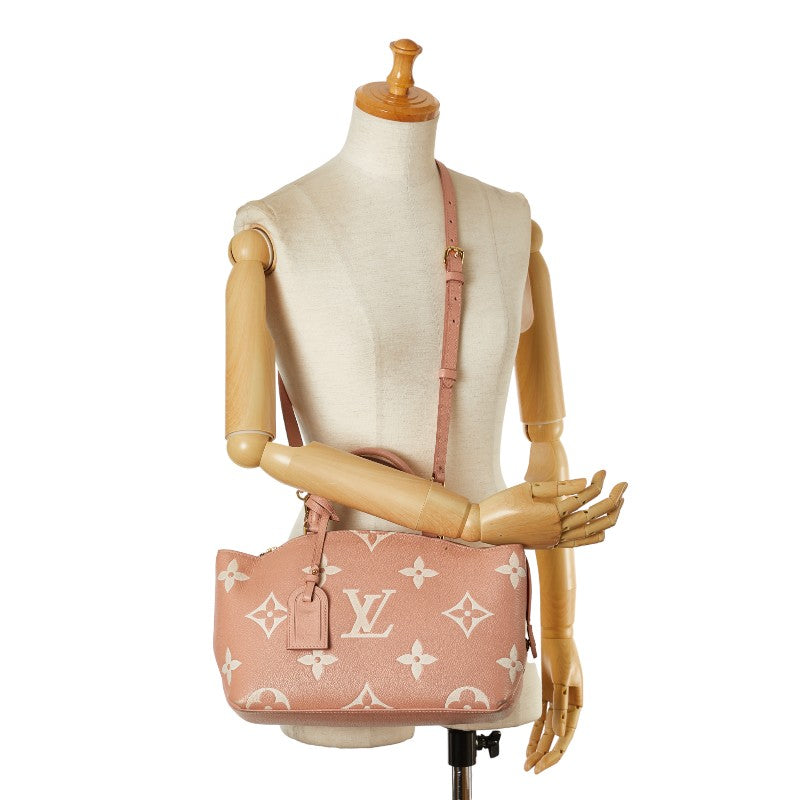 Louis Vuitton Monogram Empreinte Petit Palais PM Leather Handbag M46353 in Very Good Condition