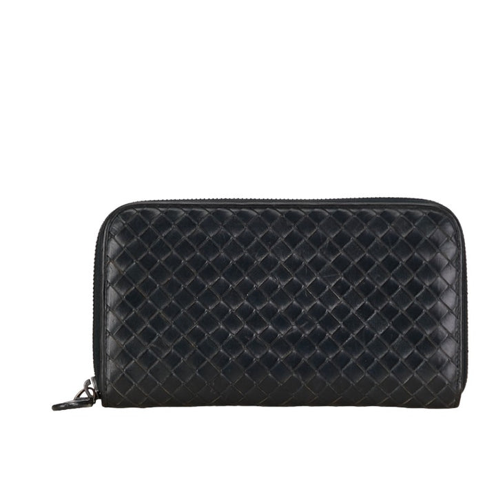 Bottega Veneta Intrecciato Leather Zip-Around Wallet