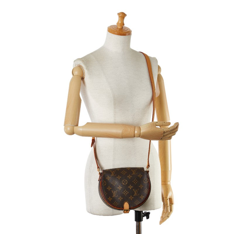 Louis Vuitton Monogram Tambourin Crossbody Bag M51179 Brown PVC Leather in Very Good Condition