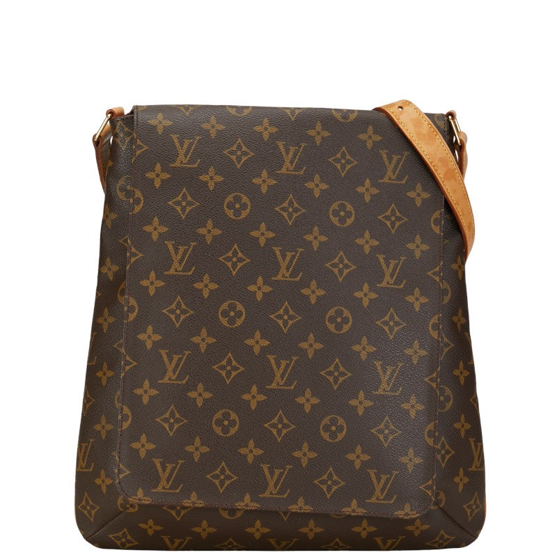 Louis Vuitton Monogram Musette Shoulder Bag M51256 Brown PVC Leather in Very Good Condition