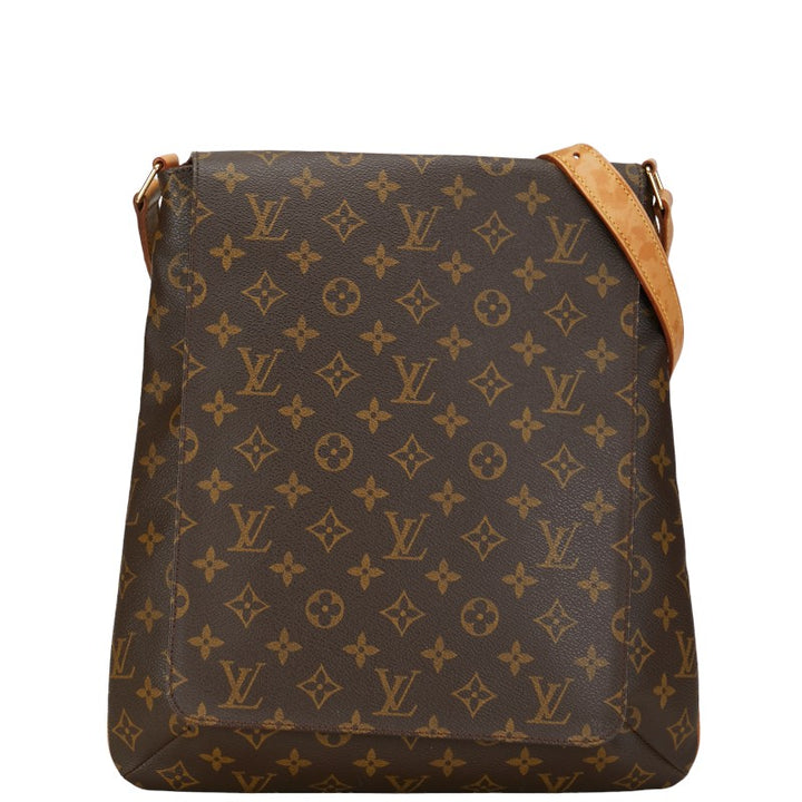 Louis Vuitton Monogram Musette Shoulder Bag M51256 Brown PVC Leather in Very Good Condition