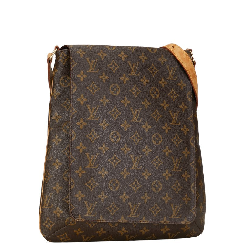 Louis Vuitton Monogram Musette Shoulder Bag M51256 Brown PVC Leather in Very Good Condition