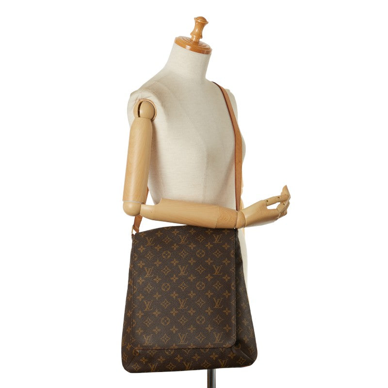 Louis Vuitton Monogram Musette Shoulder Bag M51256 Brown PVC Leather in Very Good Condition