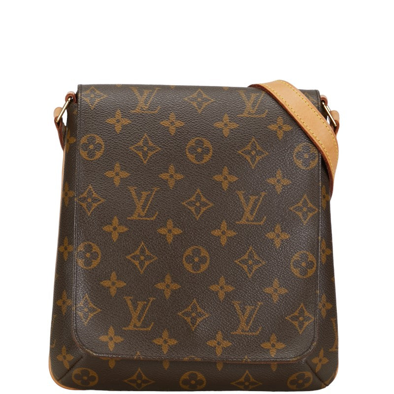 Louis Vuitton Monogram Musette Salsa Short Shoulder Bag Brown PVC Leather