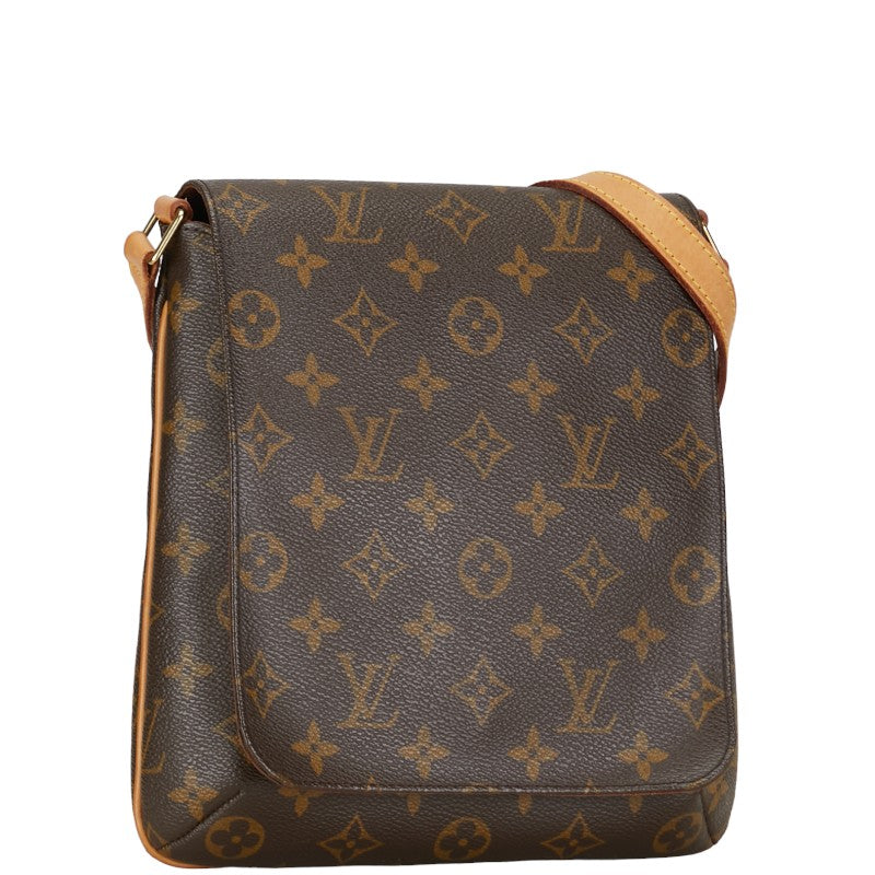 Louis Vuitton Monogram Musette Salsa Short Shoulder Bag M51258 Brown PVC Leather in Very Good Condition