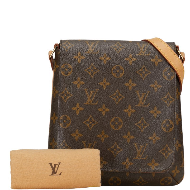 Louis Vuitton Monogram Musette Salsa Short Shoulder Bag M51258 Brown PVC Leather in Very Good Condition