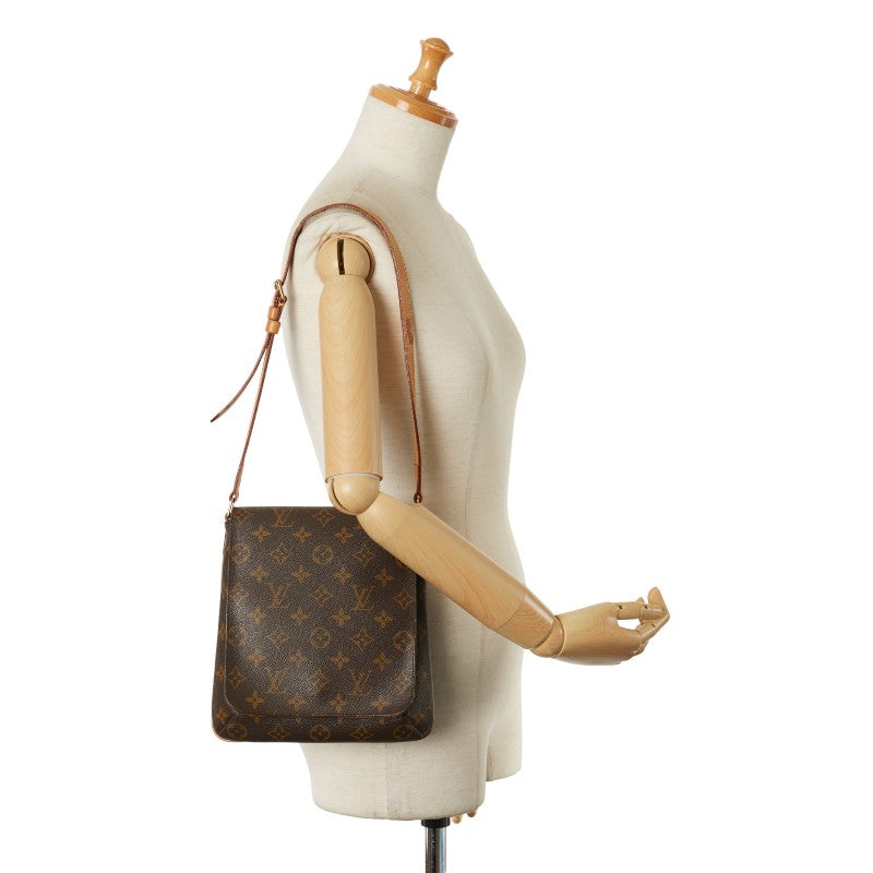 Louis Vuitton Monogram Musette Salsa Short Shoulder Bag M51258 Brown PVC Leather in Very Good Condition