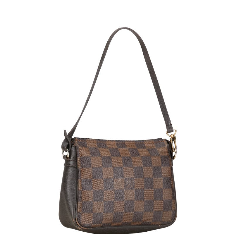 Louis Vuitton Damier Makeup Pouch N51982 Brown PVC Leather in Good Condition